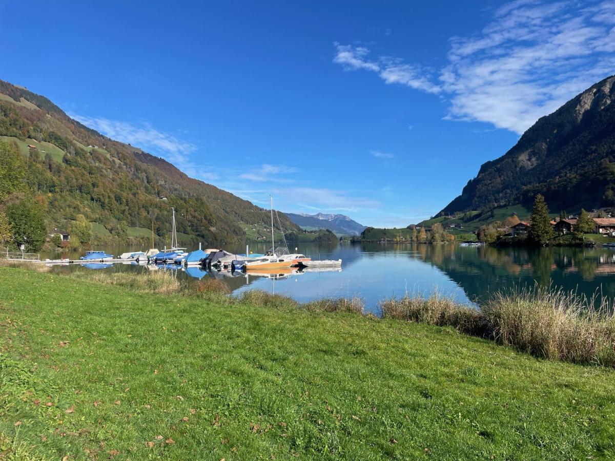 Romantic Private Superior Swiss Chalet With Hottub Lungern Buitenkant foto